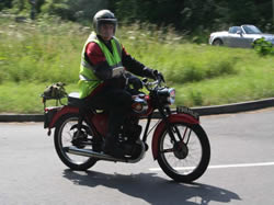 Dennis Buxcey leaving the start.